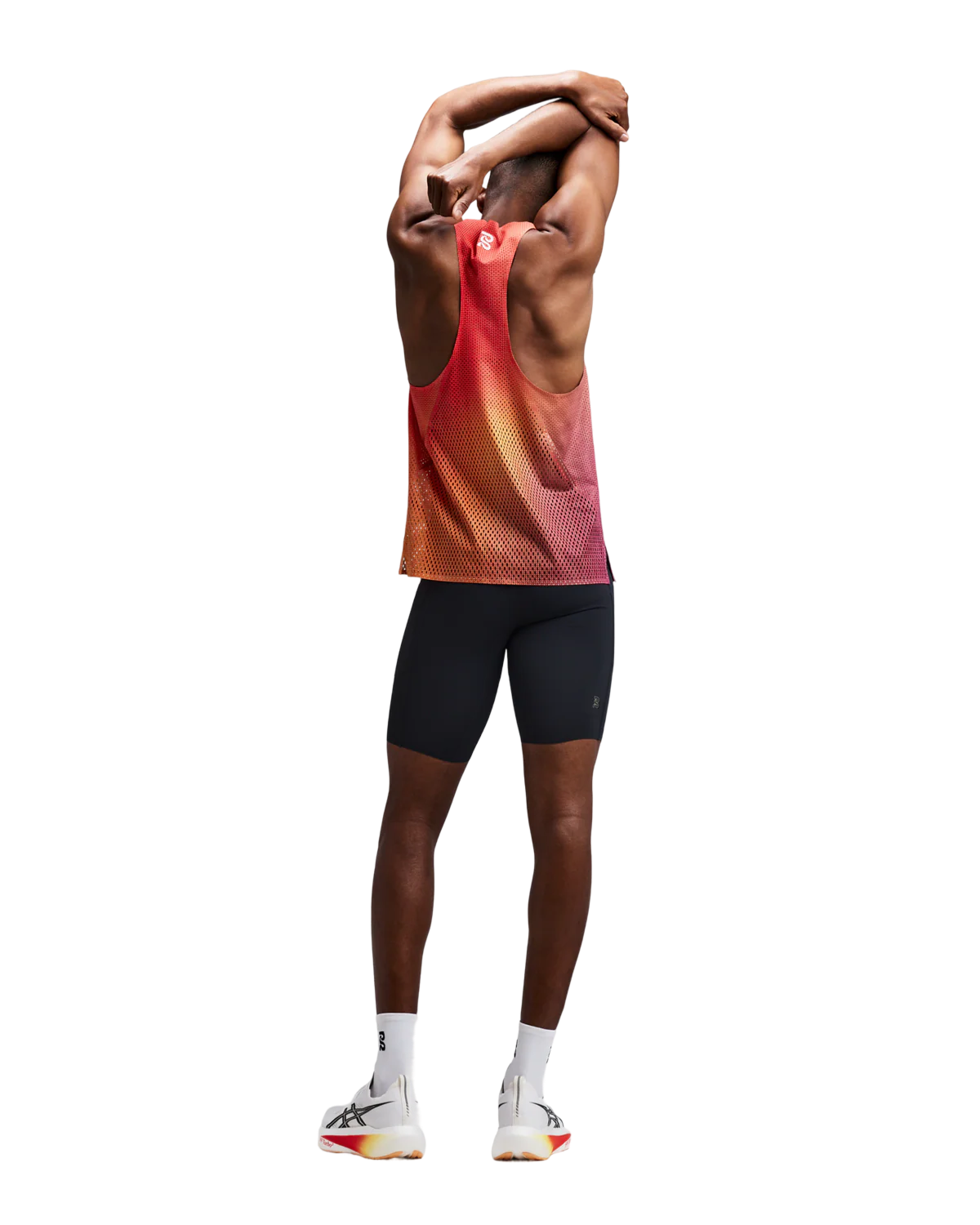 Bandit Men's Shredder™ Race Singlet with Flopack™ - Linear Gradient - Poppy / Copal
