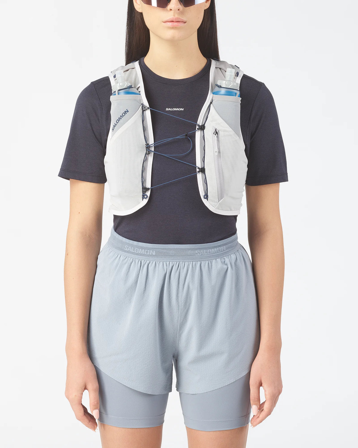 Salomon Adv Skin 5 Running Vest - Alloy / Gray Violet / Spellbound