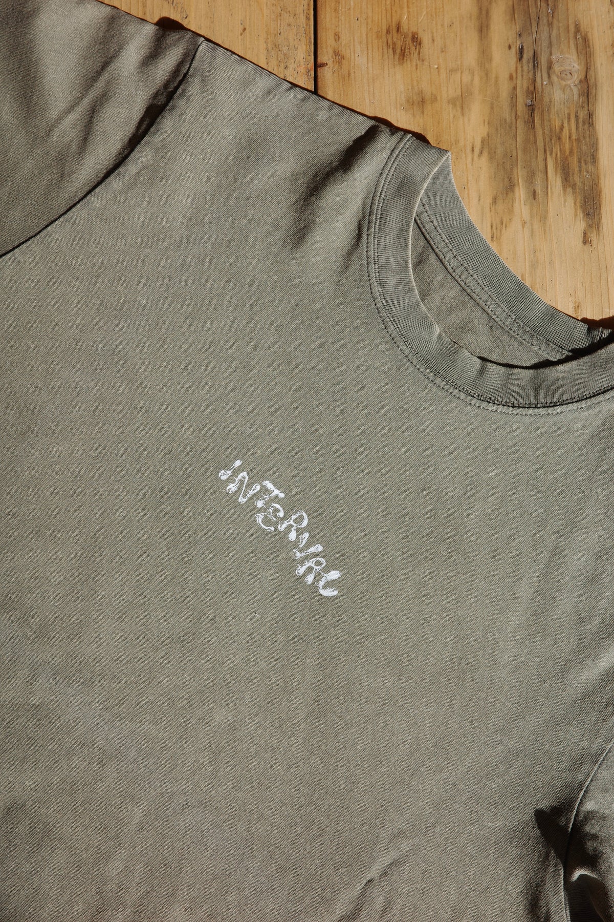 The Whippet amongst the Wolves – Vintage Khaki Tee