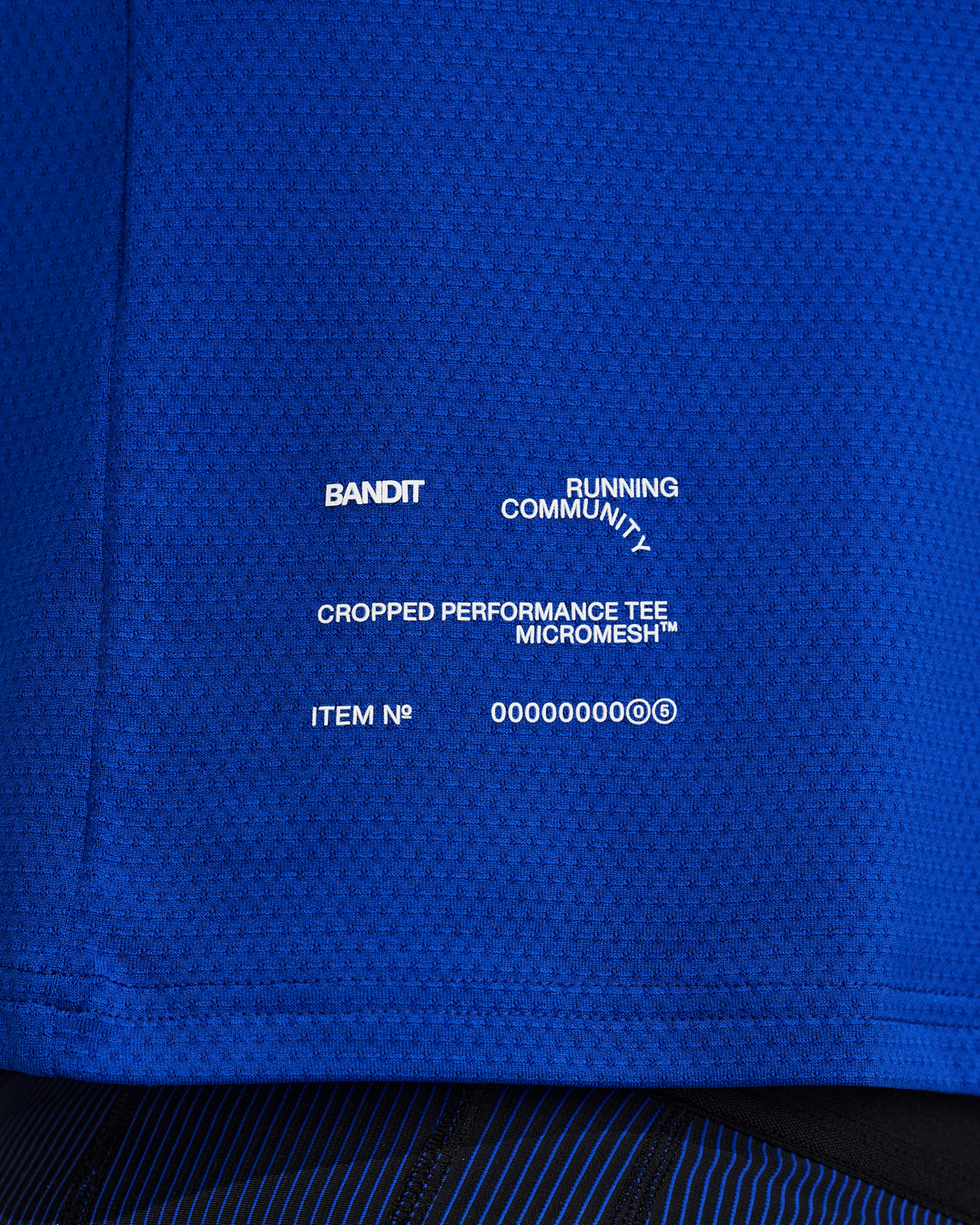 Bandit Women's Micromesh™ Cropped Run Tee – Bauhaus Blue