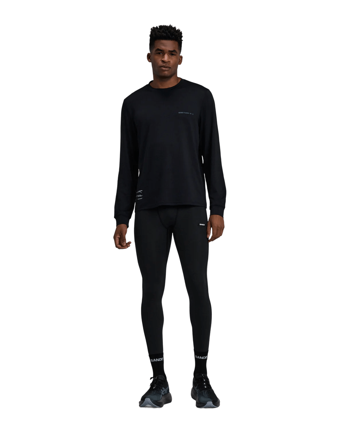 Bandit Men's Micromesh™ Long Sleeve – Black - Interval Running