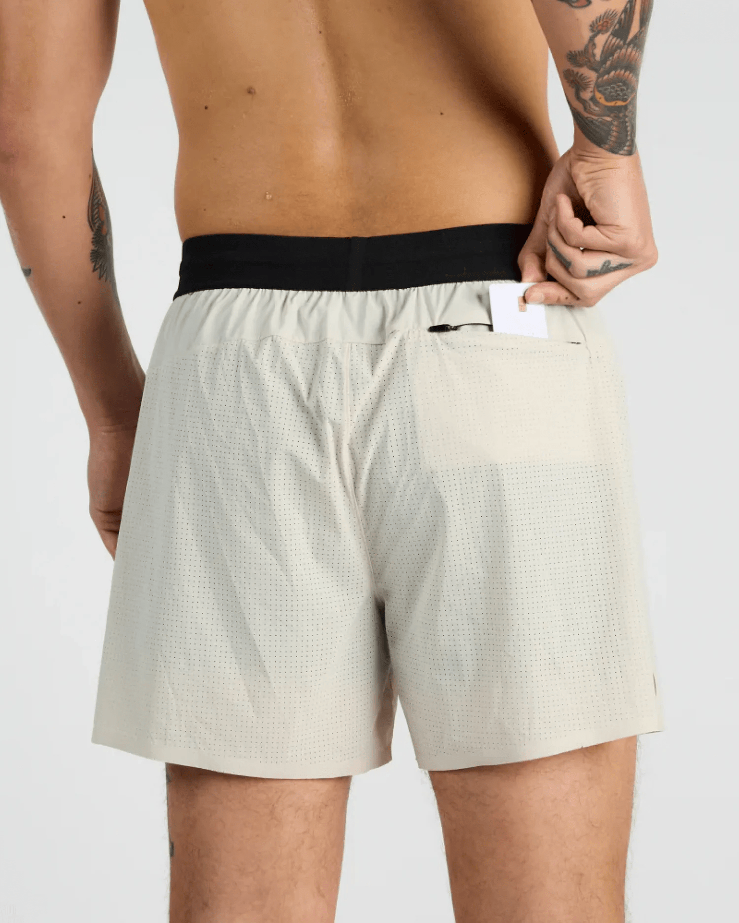 Bandit Men's Vento™ 5" 2 - in - 1 Training Short - Champagne - Interval Running