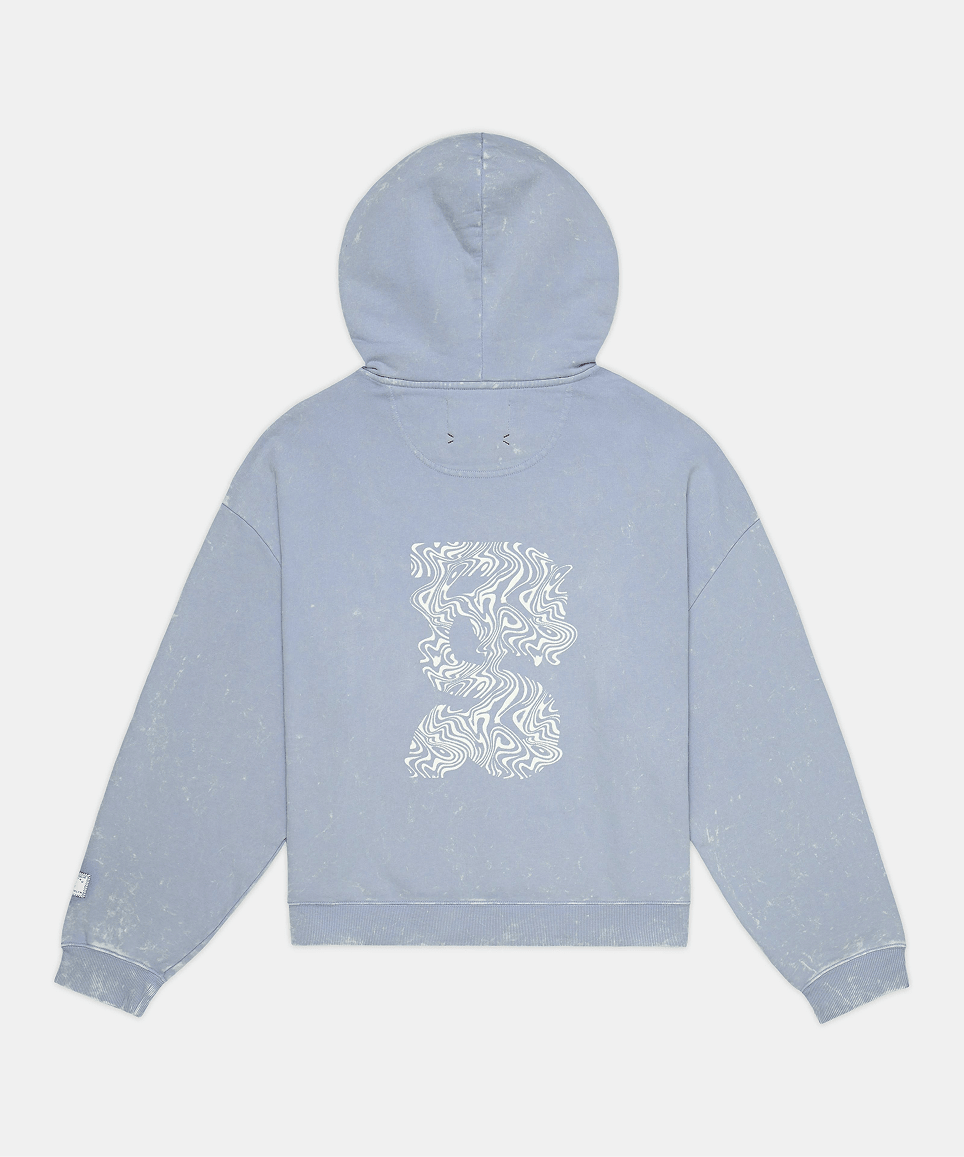 Bandit Unisex Chroma Wash Cropped Hoodie – Steel Horizon - Interval Running