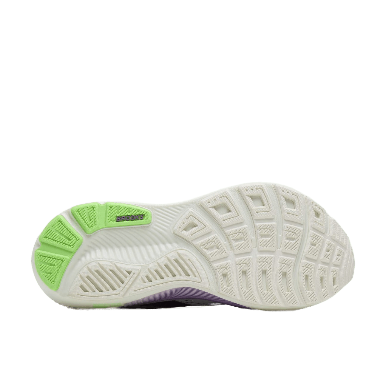 Brooks Women's Ghost 18 – White/Purple Hebe/Green - Interval Running