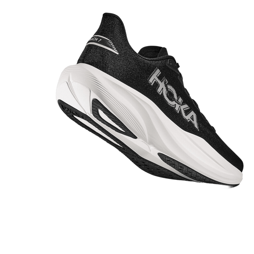 Hoka Women's Mach 7 – Black / White - Interval Running