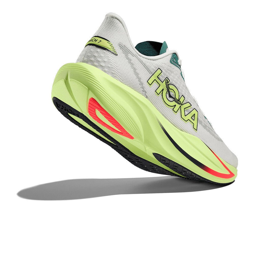 Hoka Women's Mach 7 – Frost / Neon Yuzu - Interval Running