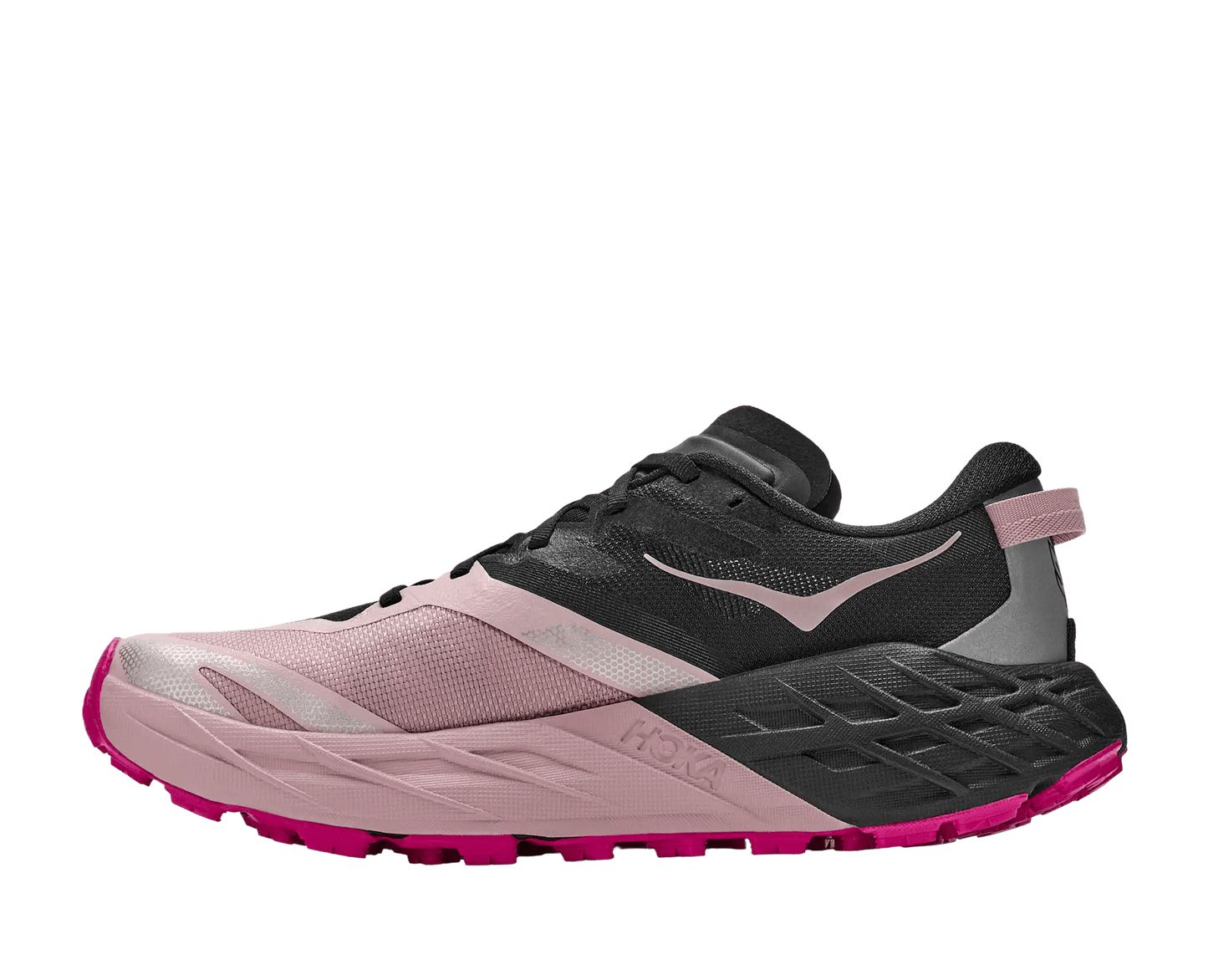 Hoka Women's Speedgoat 7 - Black / Pink Opal - Interval Running