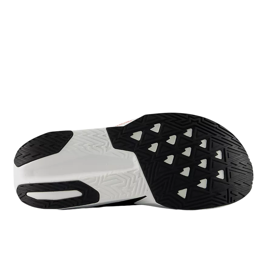 New Balance Men's FuelCell Rebel v5 – White with Neo Flame