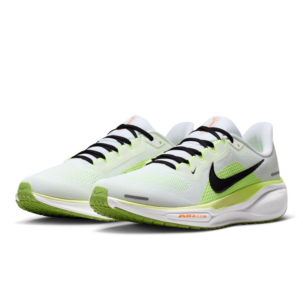 Nike Men's Pegasus 41 - White / Black / Volt Ice / Barely Volt - Interval Running