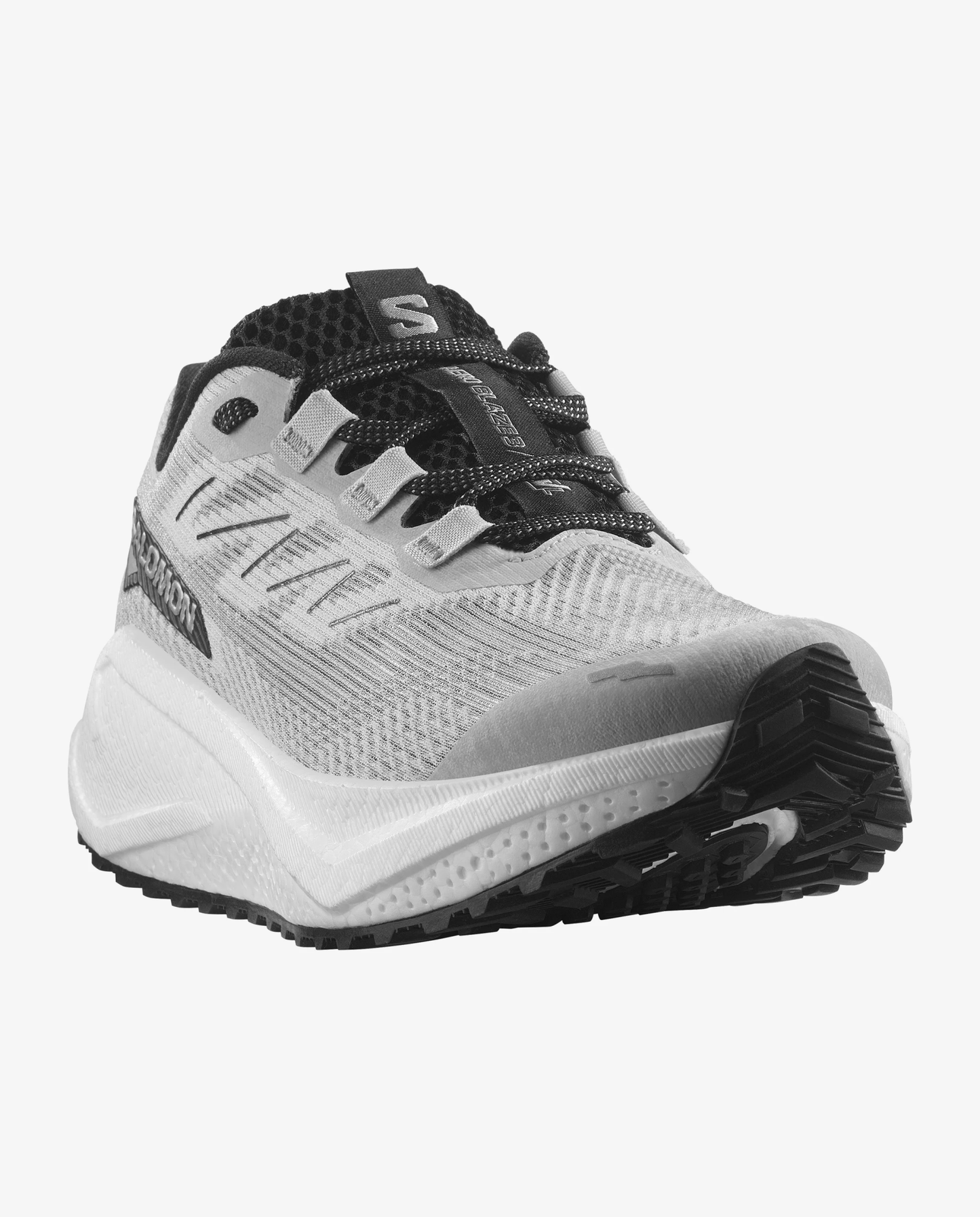 Salomon Men's Aero Blaze 3 GRVL | Lunar Rock / White / Black - Interval Running