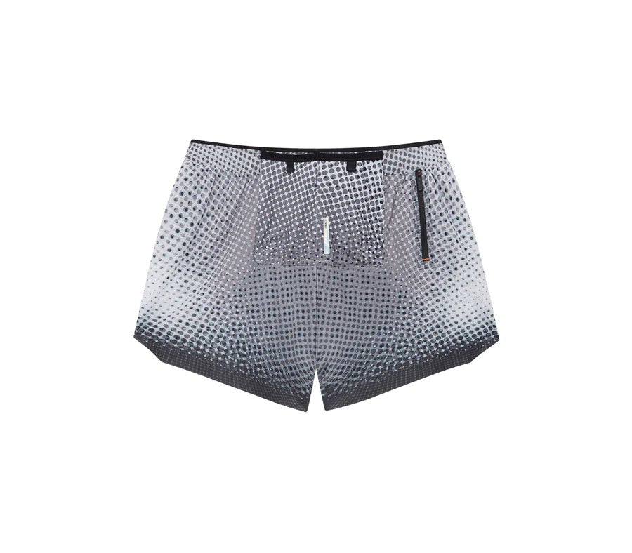 Soar Men's Marathon Shorts - Black White Dot - Interval Running