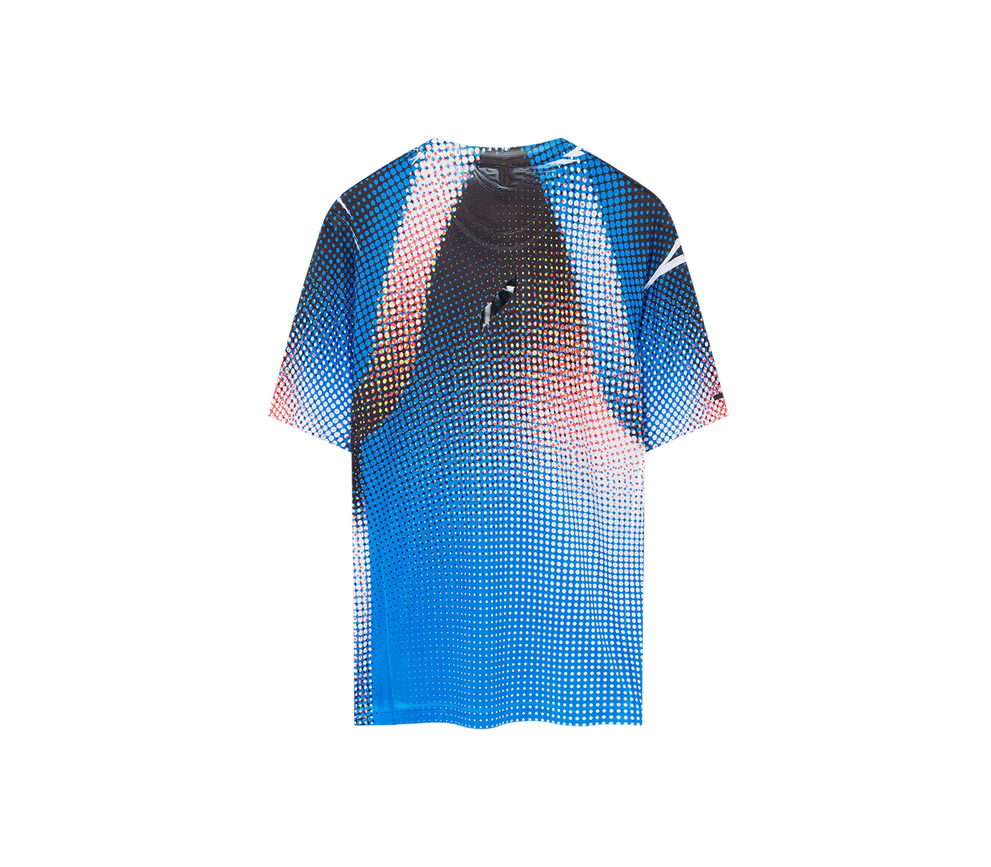 Soar Women's Printed Tech Tee - Blue / Black Dots - Interval Running