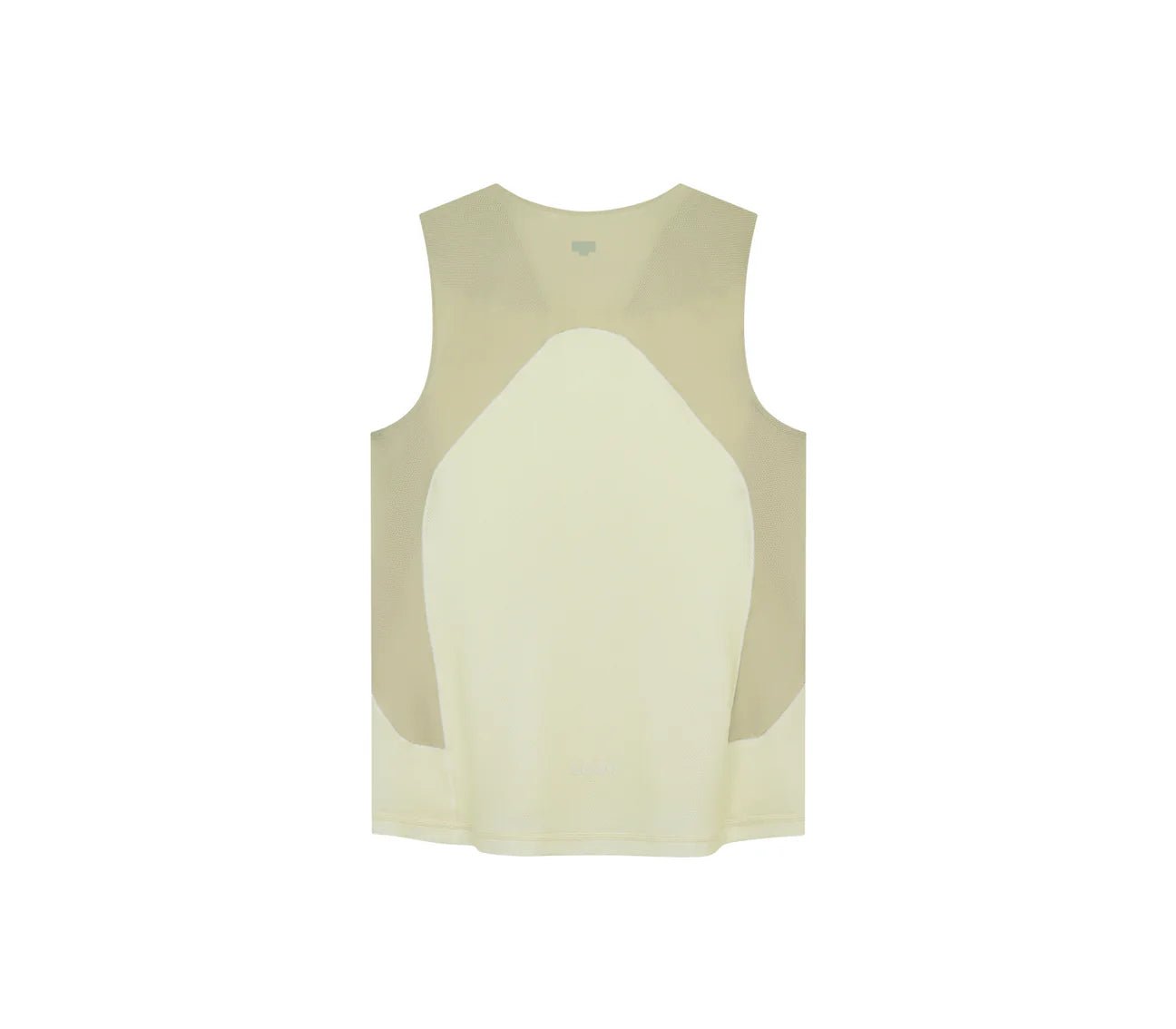 Soar Women's Singlet - Warm Grey / Yellow - Interval Running