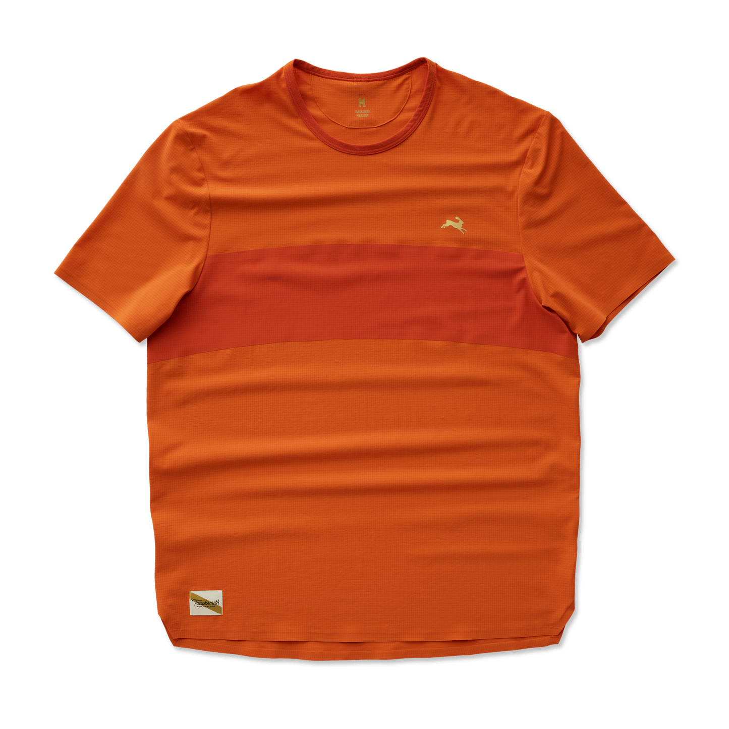 Tracksmith Men's Meridian Short Sleeve – Orangeade / Red Clay - Interval Running