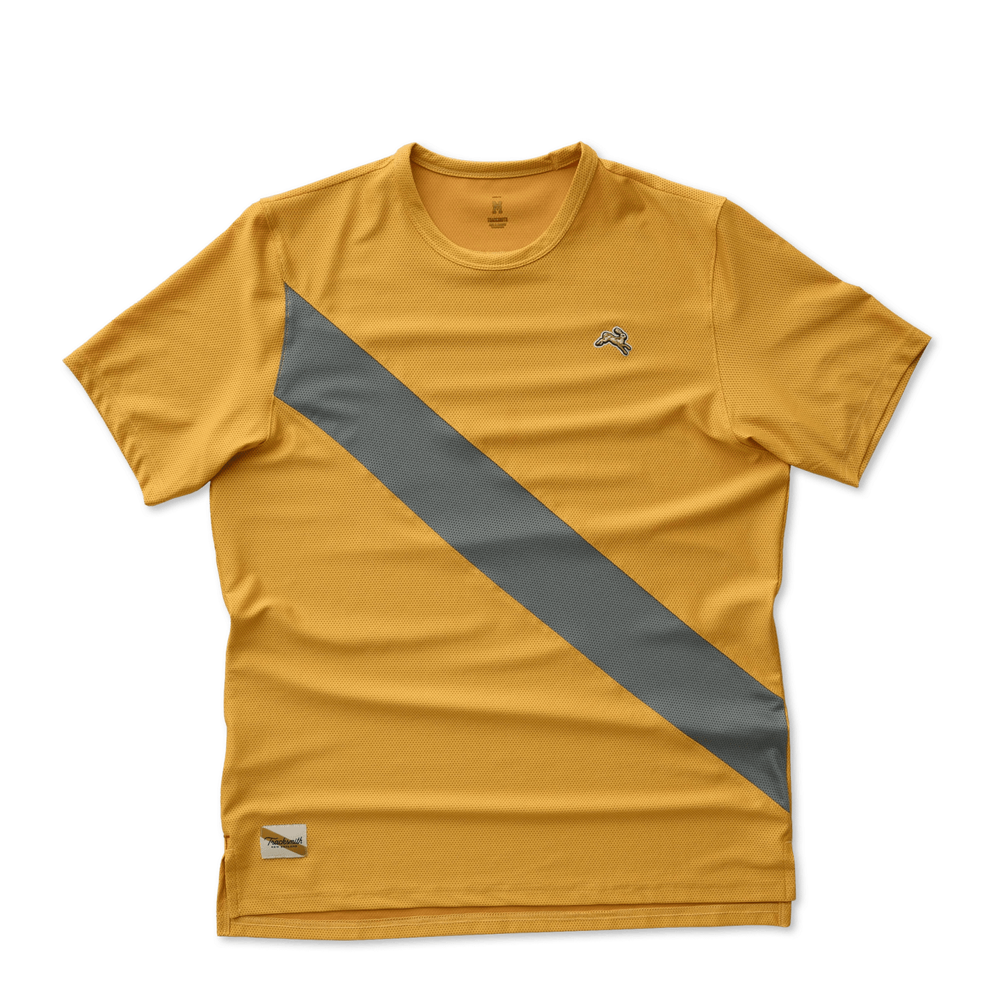 Tracksmith Men’s Van Cortlandt Tee - Honey Gold/Sedona Sage - Interval Running