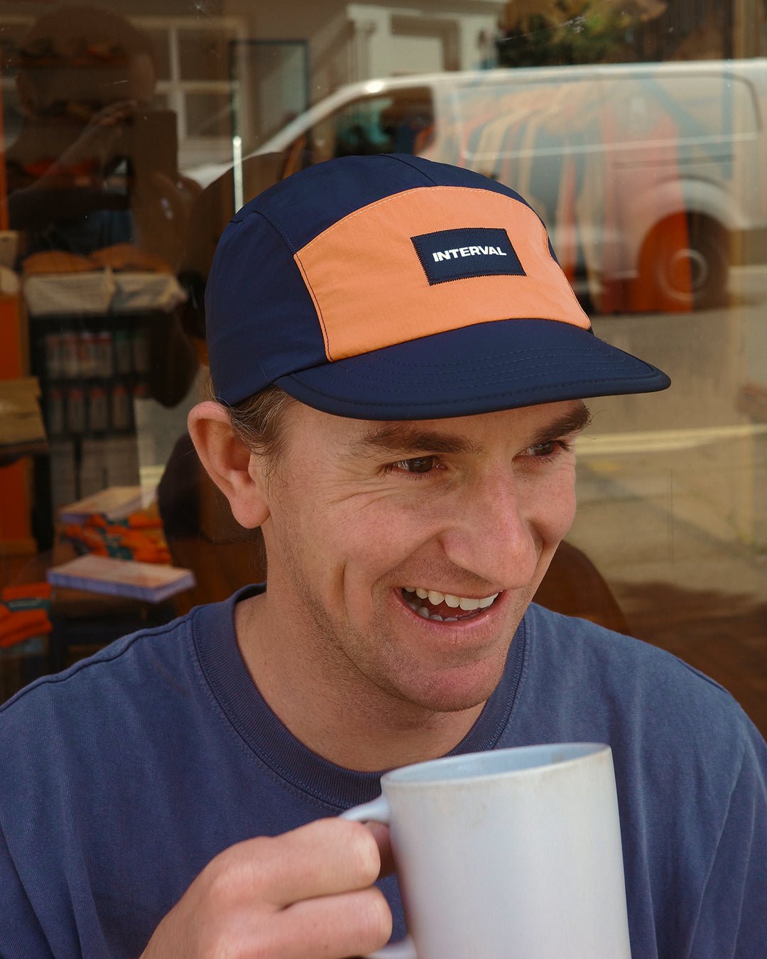 VÅGA x Interval Pacer Cap – Slate / Orange – Limited Edition - Interval Running