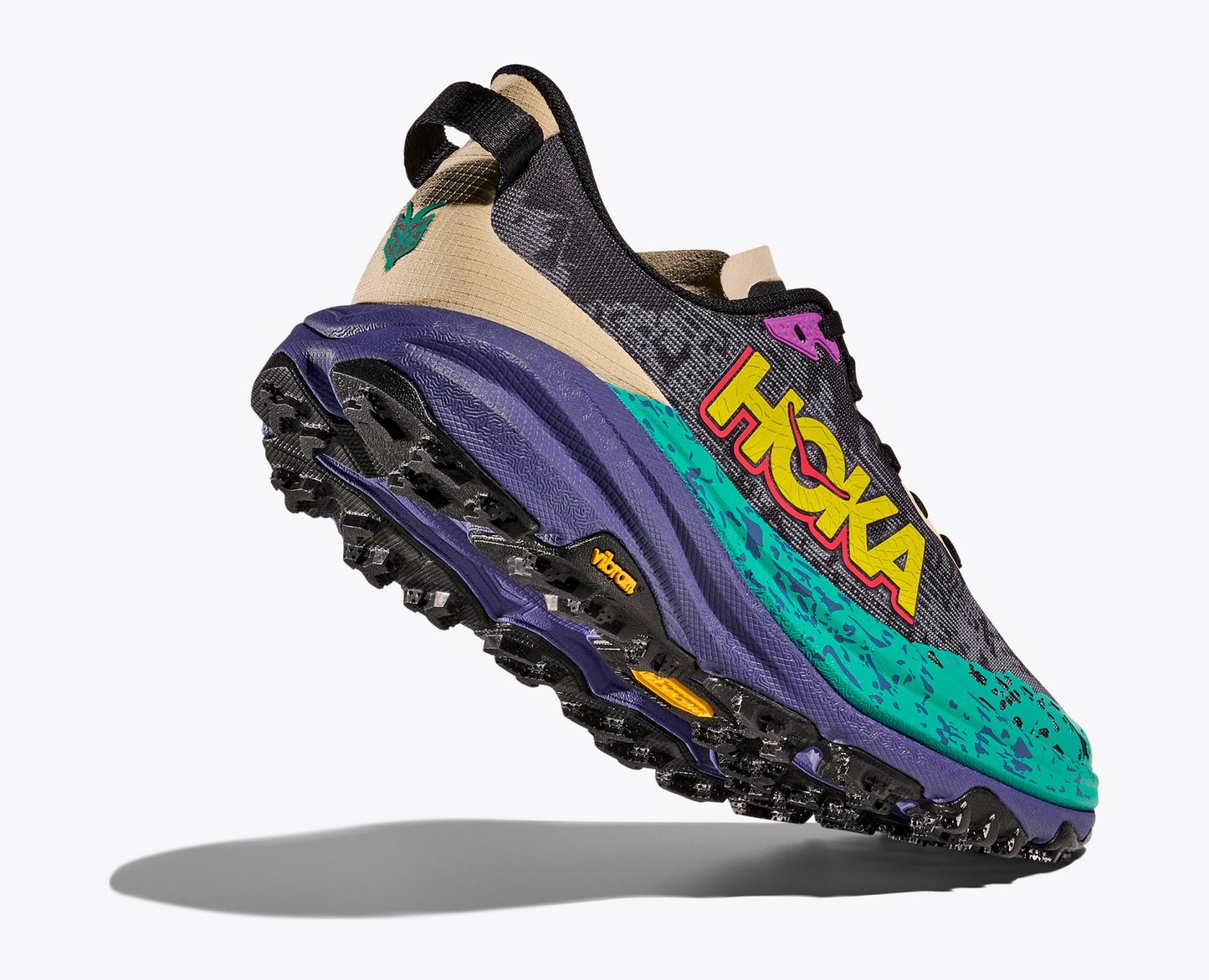 Hoka Women's Speedgoat 6 - Oatmeal / Mountain Iris