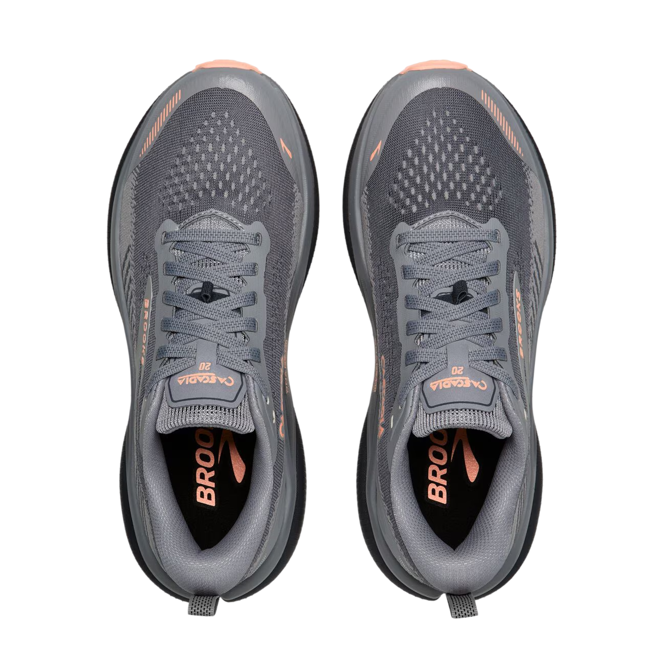 Brooks Women's Cascadia 20 – Grey/Grey/Peach