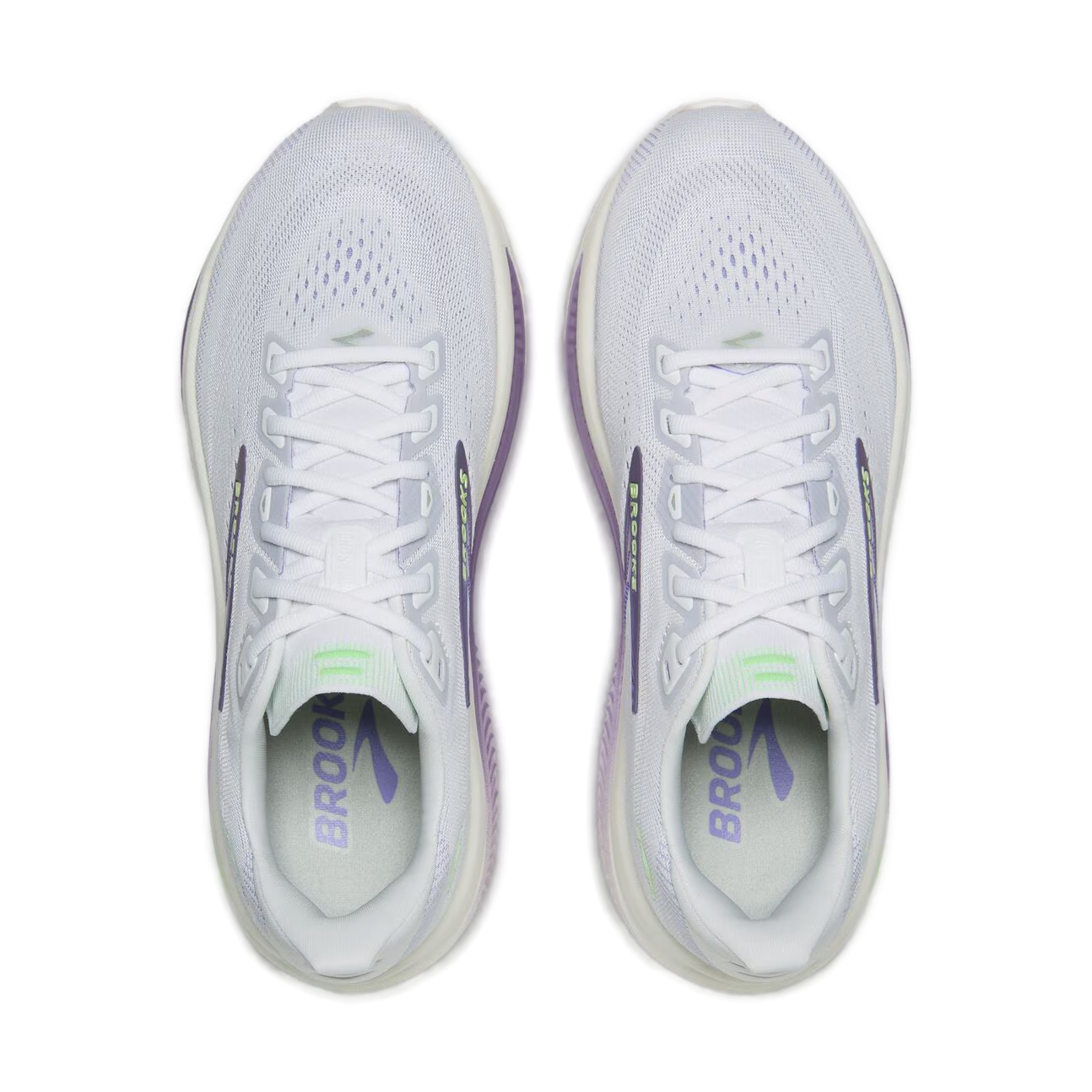 Brooks Women's Ghost 18 – White/Purple Hebe/Green