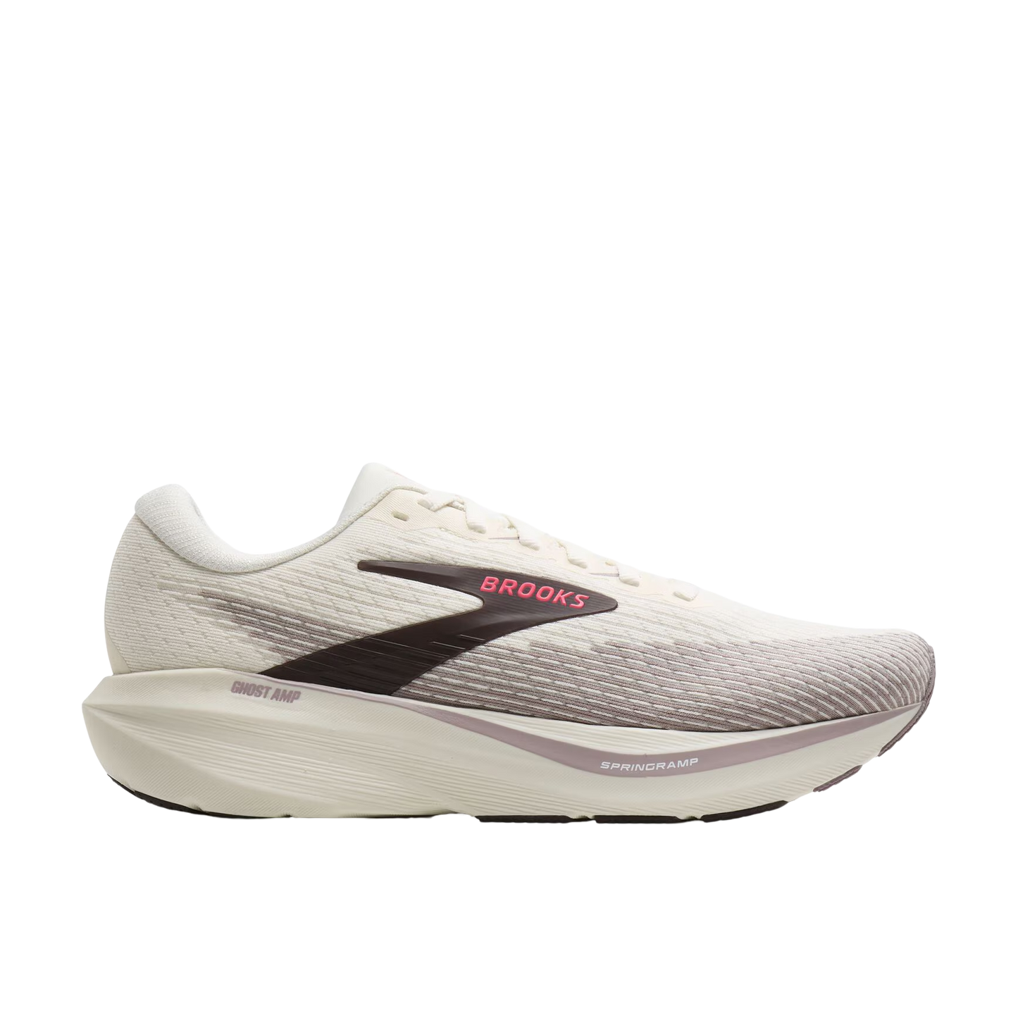 Brooks Women's Ghost Amp - Arctic Wolf / Dove / Pink