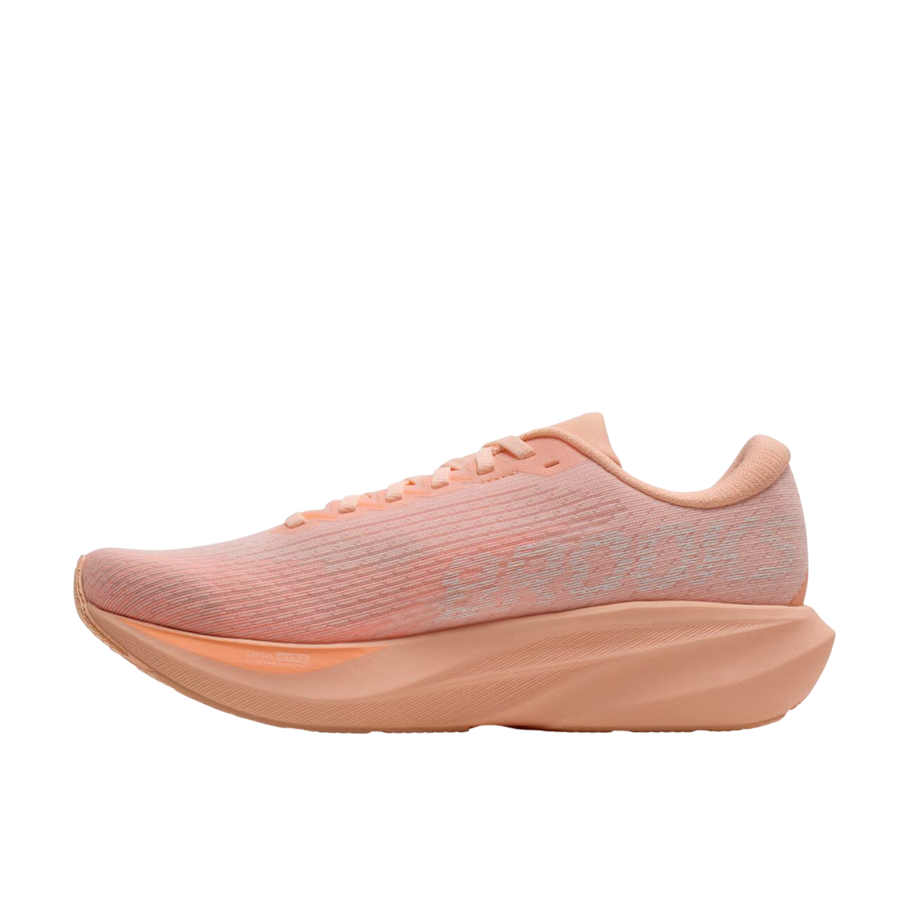 Brooks Women's Ghost Amp – Peach/Peach/White