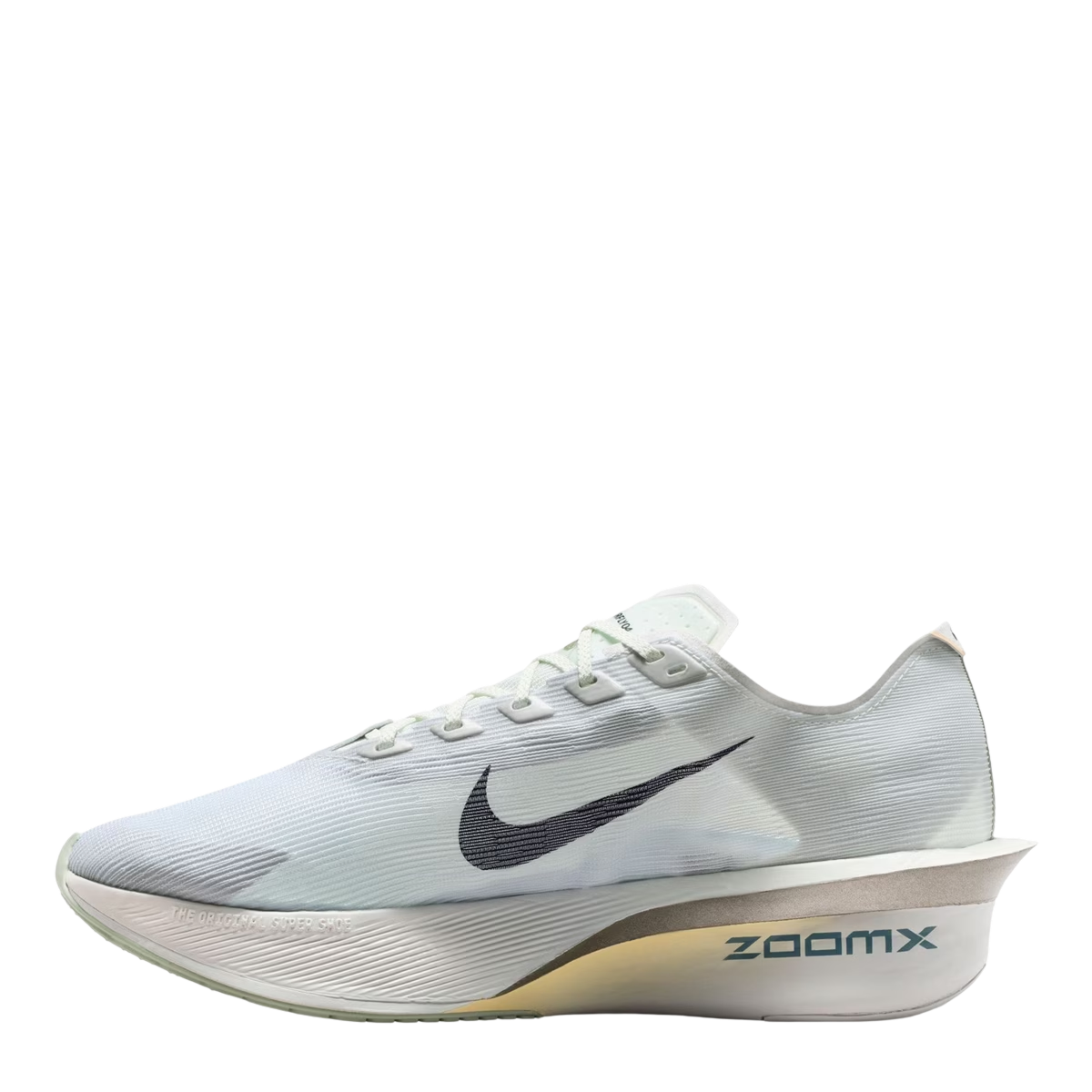 Nike Men's Vaporfly 4 Next% – Spruce Aura/Grey Fog/Ice Peach/Dark Obsidian