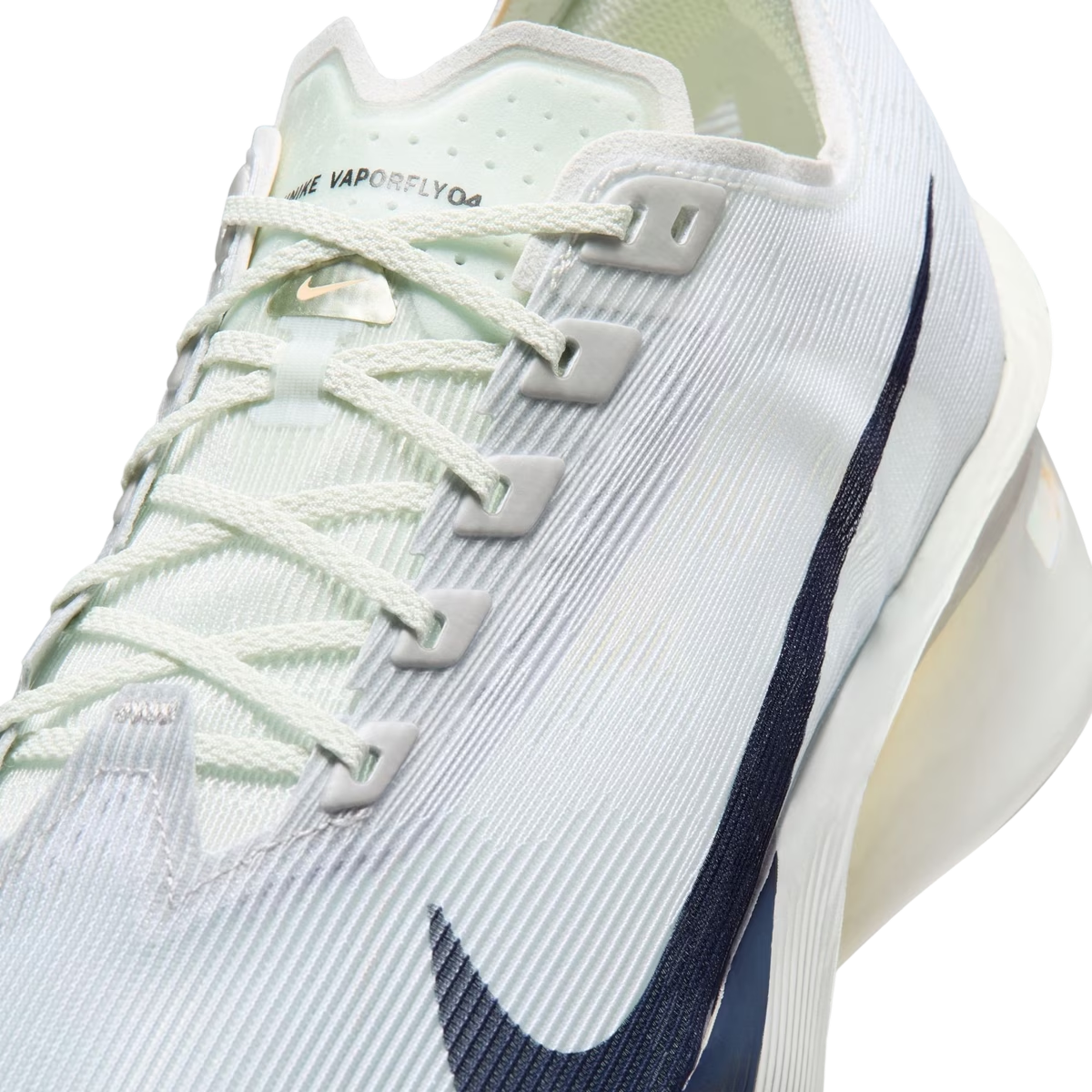 Nike Men's Vaporfly 4 Next% – Spruce Aura/Grey Fog/Ice Peach/Dark Obsidian