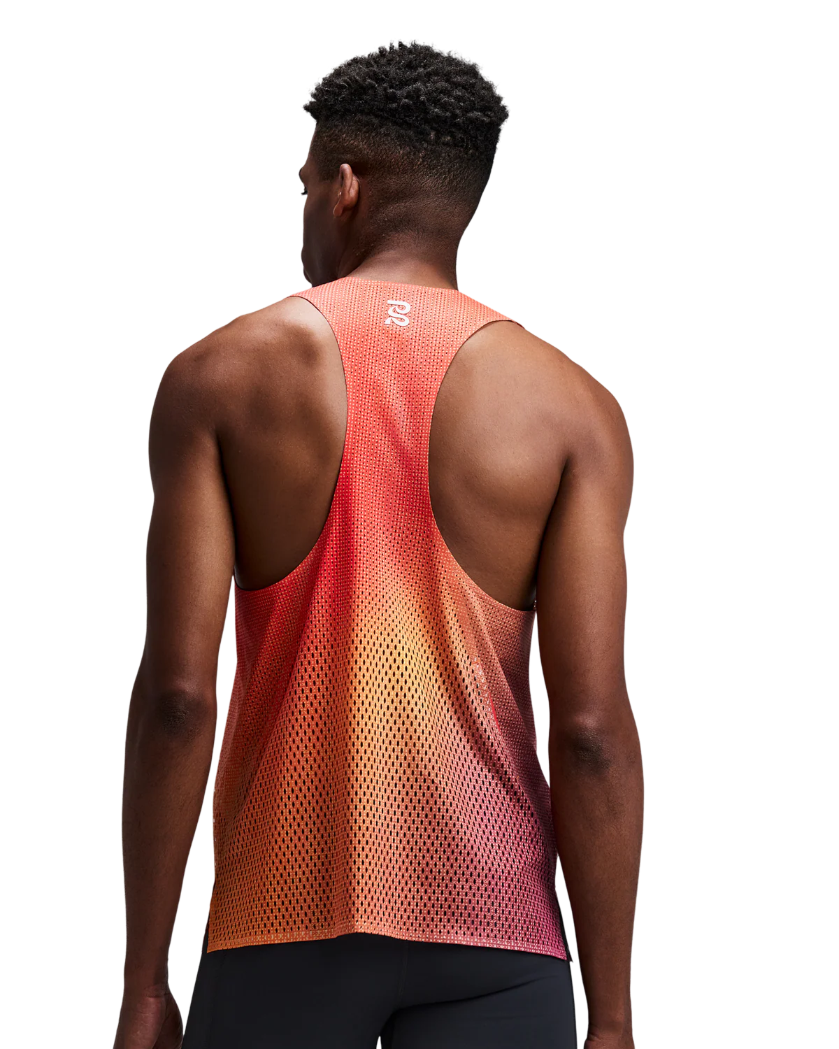 Bandit Men's Shredder™ Race Singlet with Flopack™ - Linear Gradient - Poppy / Copal