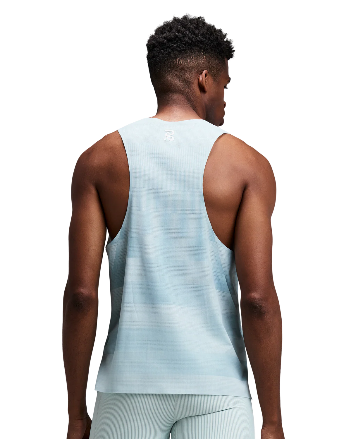 Bandit Men's CoolGrid™ Training Singlet with Flopack™ - Growing Grid - Lagoon / Mist