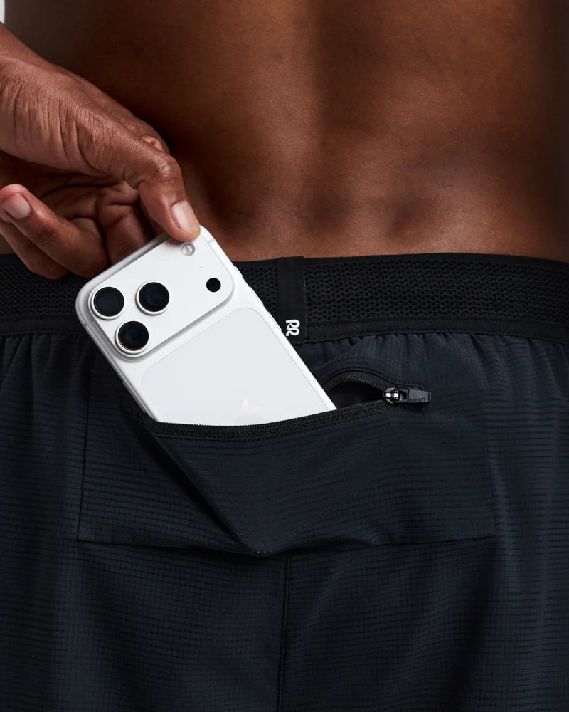 Bandit Men's CoolGrid™ 2-in-1 Run Short - Black