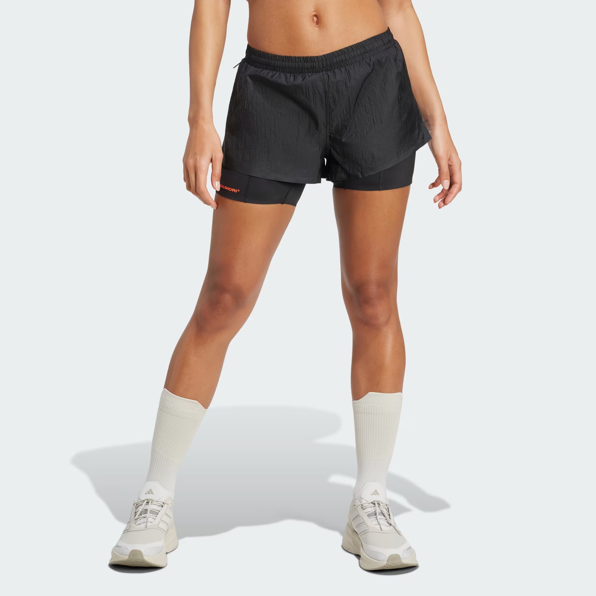 Adidas Women's Adi365 H.Koumori Running 2-in-1 Shorts - Black