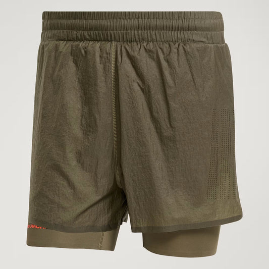 Adidas Adi365 H.Koumori Running 2-In-1 Shorts - Olive Strata