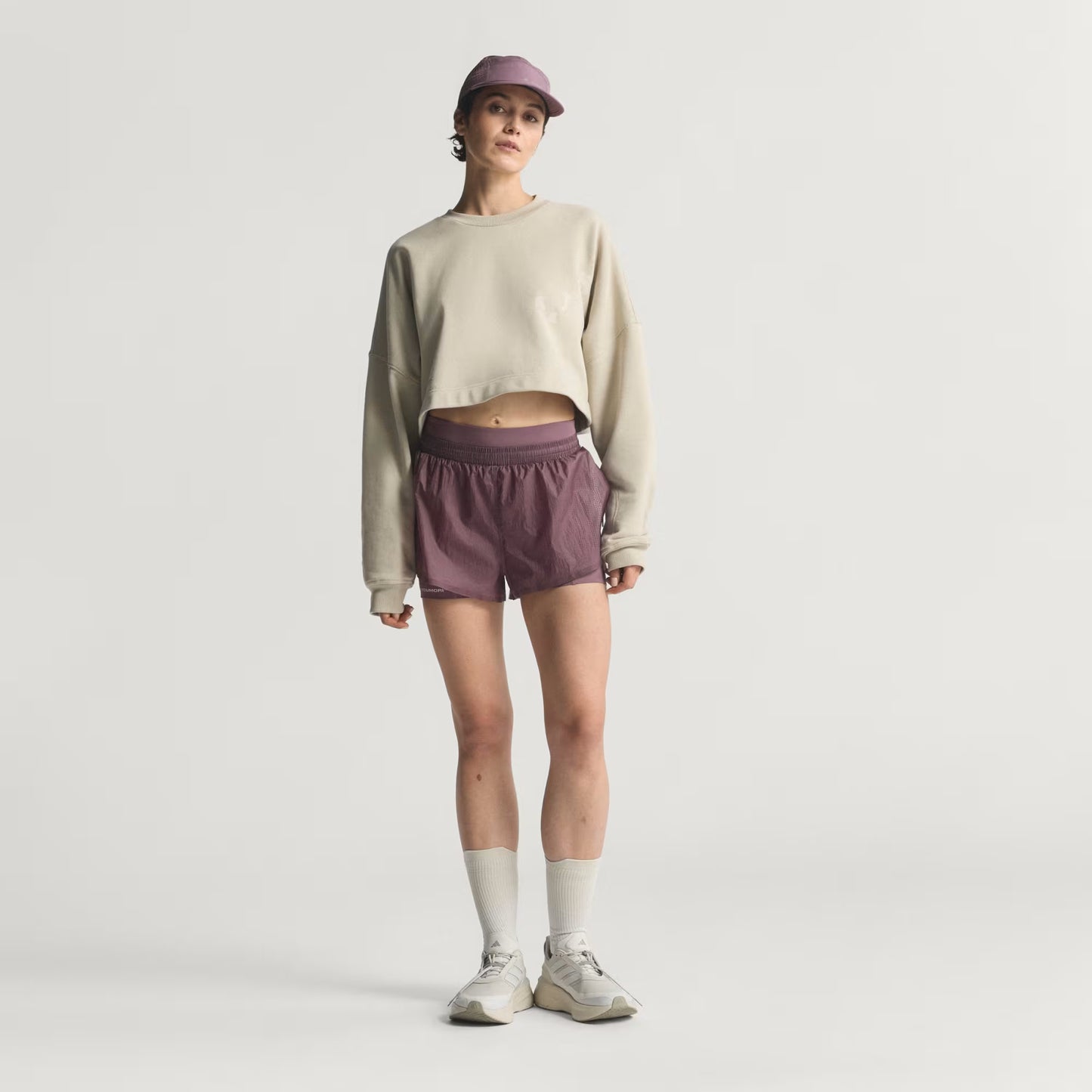 Adidas Women's Adi365 H.Koumori Running 2-in-1 Shorts - Shadow Fig