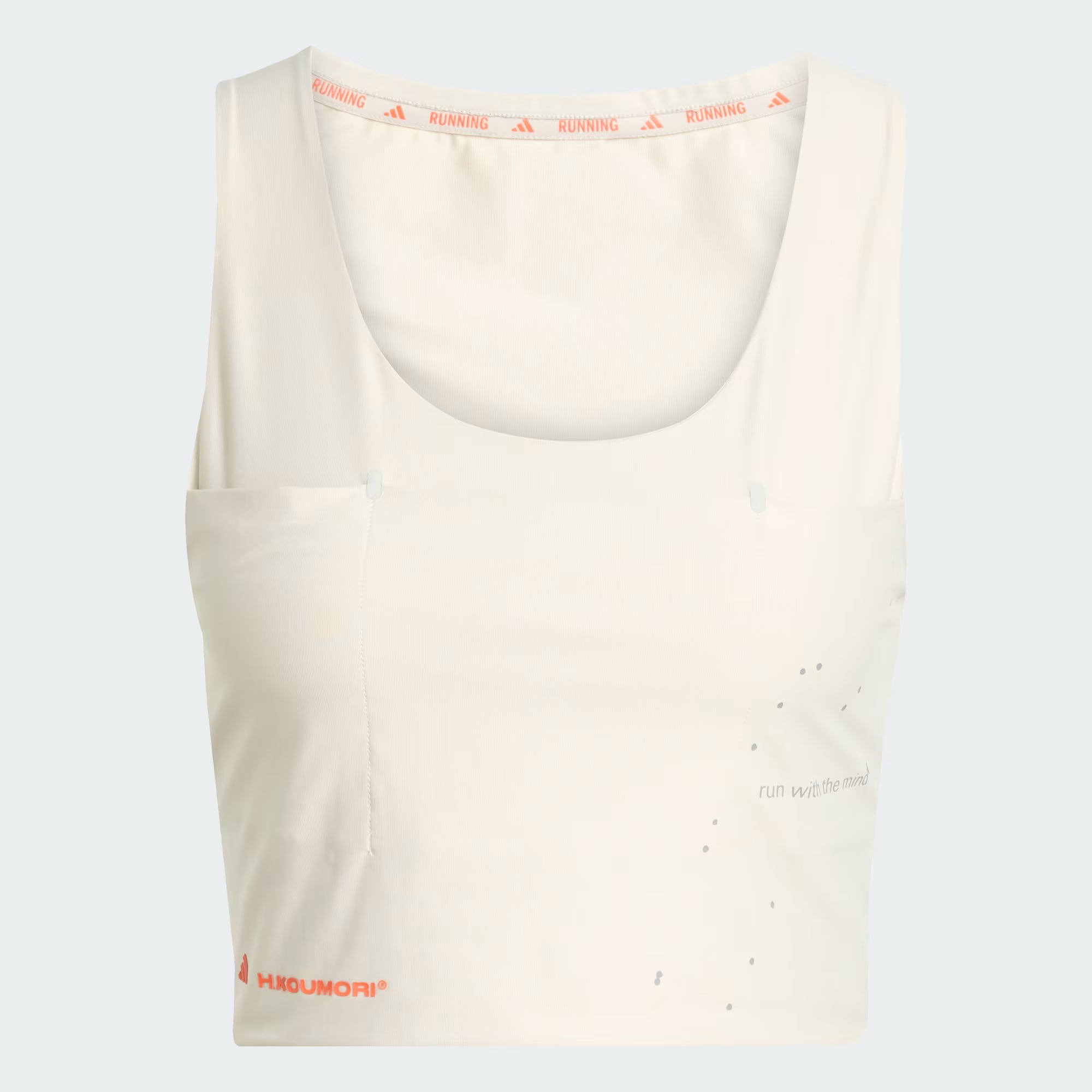 Adidas Adi365 H.Koumori Running Crop Top - Alumina