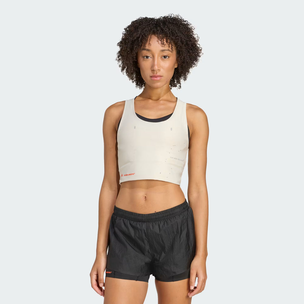 Adidas Adi365 H.Koumori Running Crop Top - Alumina
