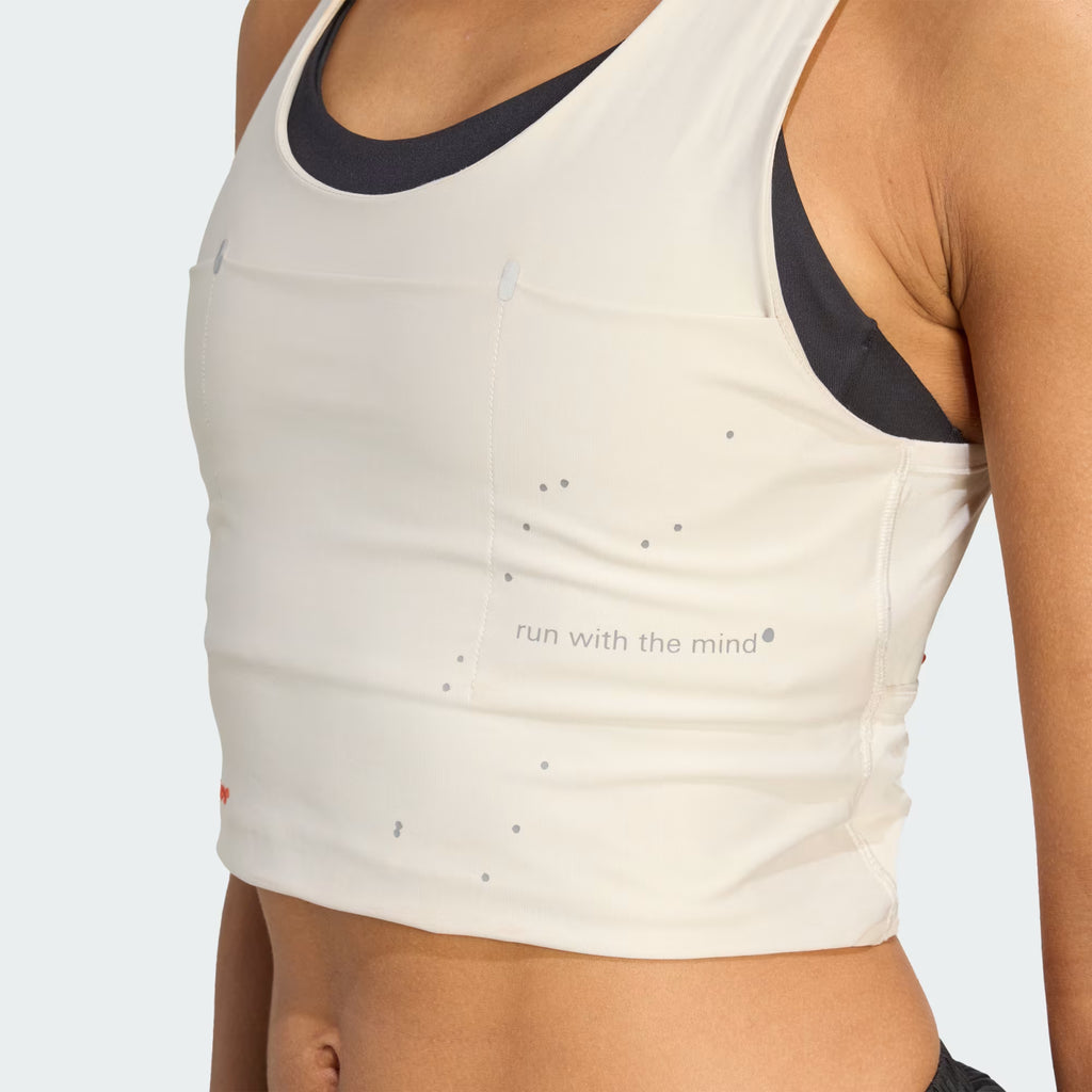 Adidas Adi365 H.Koumori Running Crop Top - Alumina