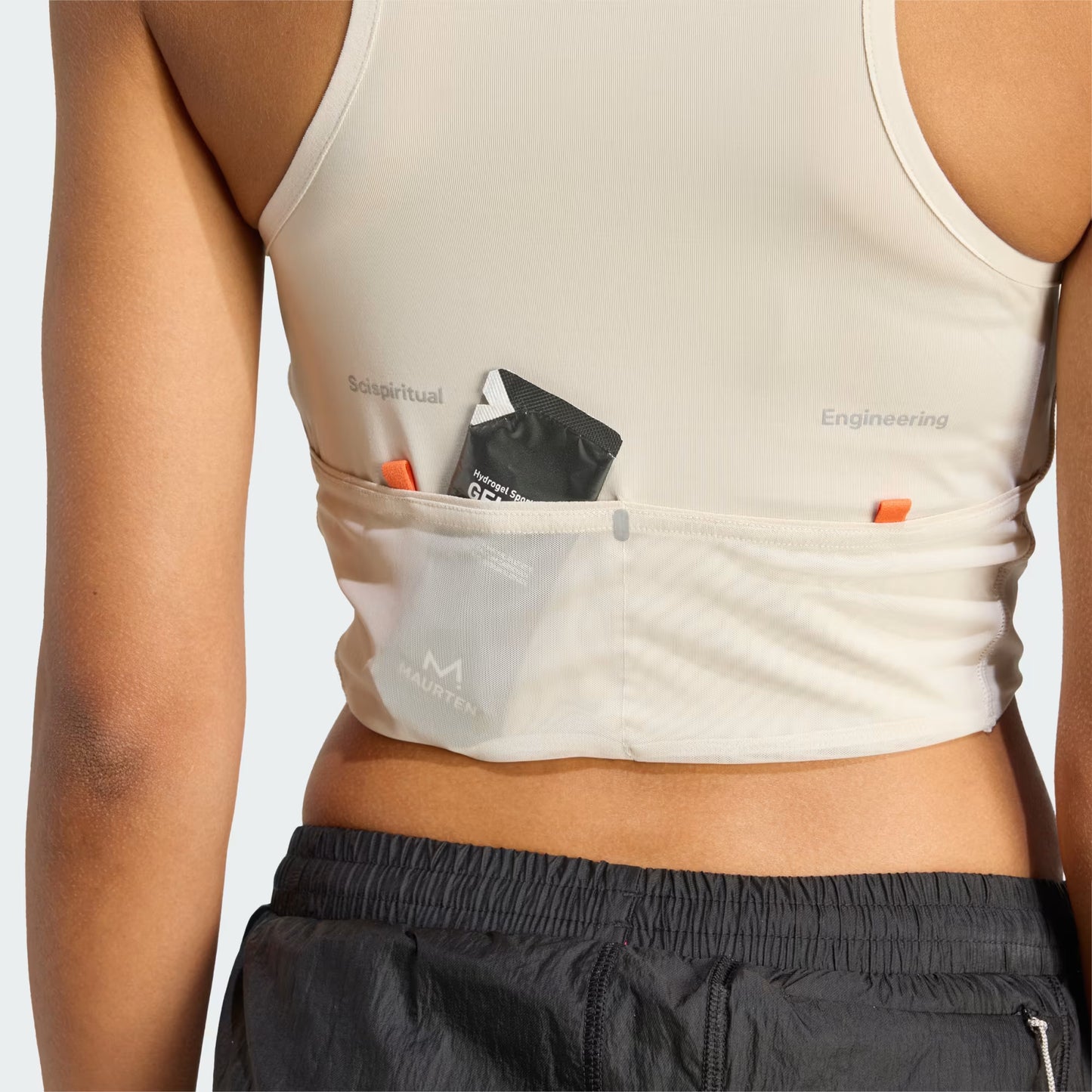 Adidas Adi365 H.Koumori Running Crop Top - Alumina