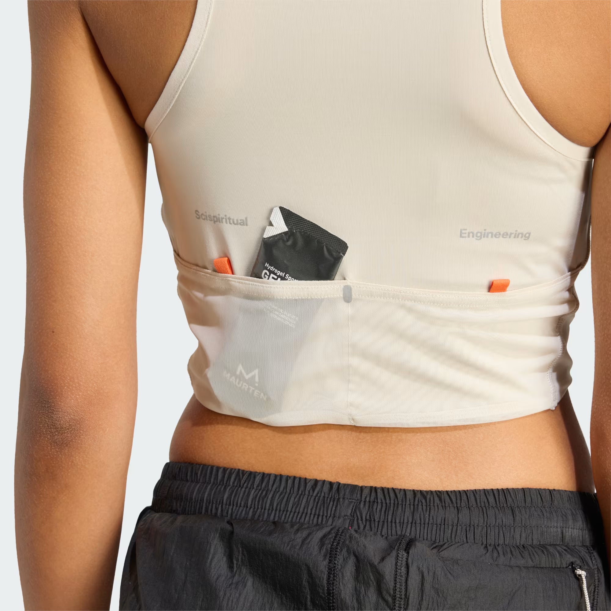 Adidas Adi365 H.Koumori Running Crop Top - Alumina