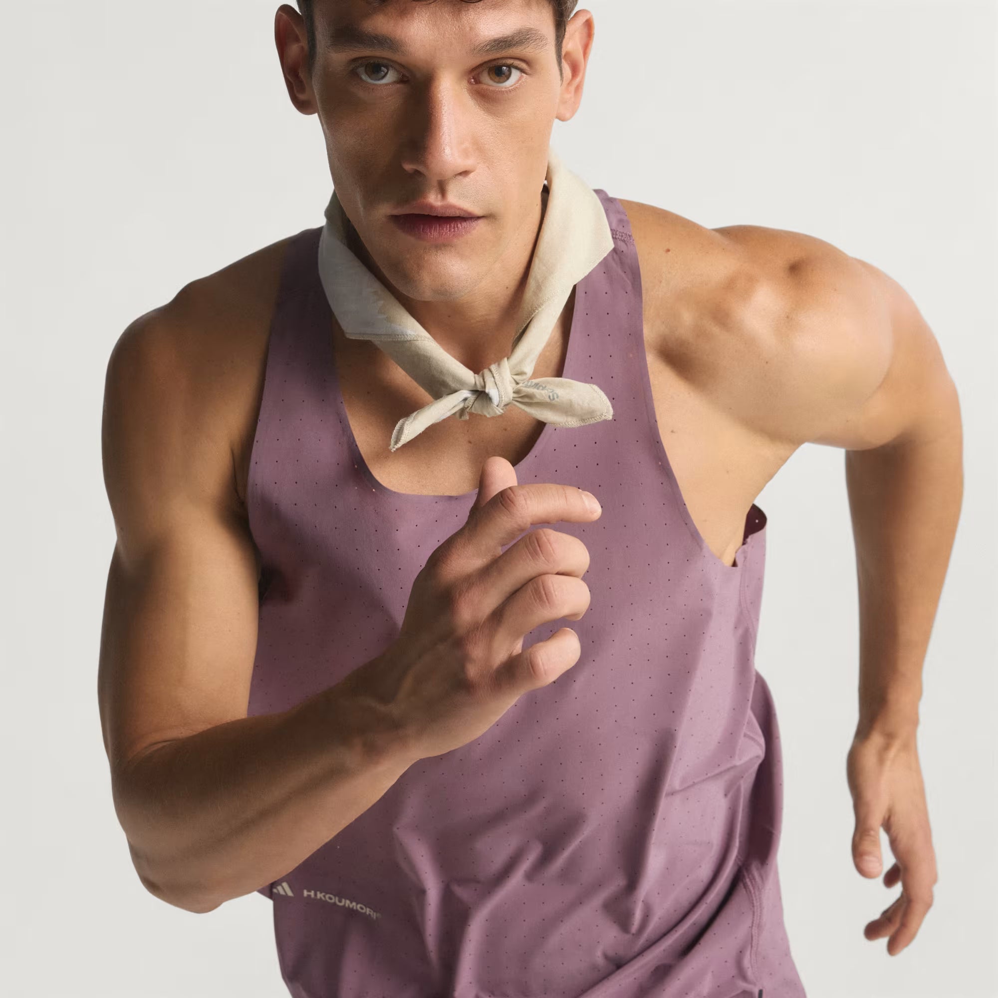 Adidas Men's Adi365 H.Koumori Running Tank Top - Shadow Fig