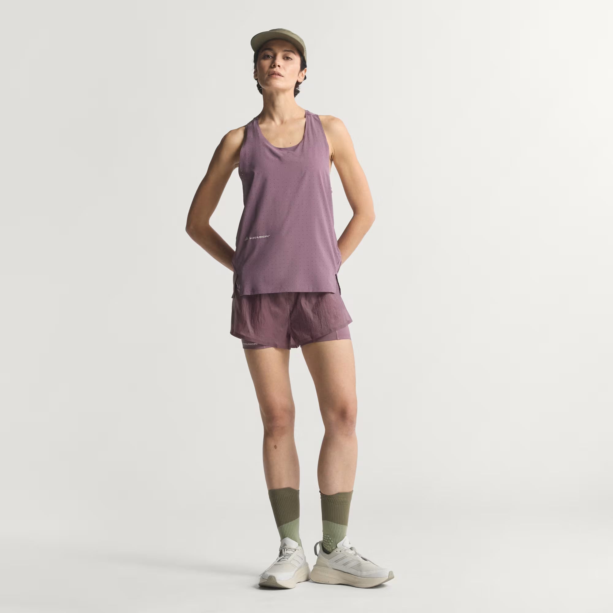 Adidas Women's Adi365 H.Koumori Running Tank Top - Shadow Fig