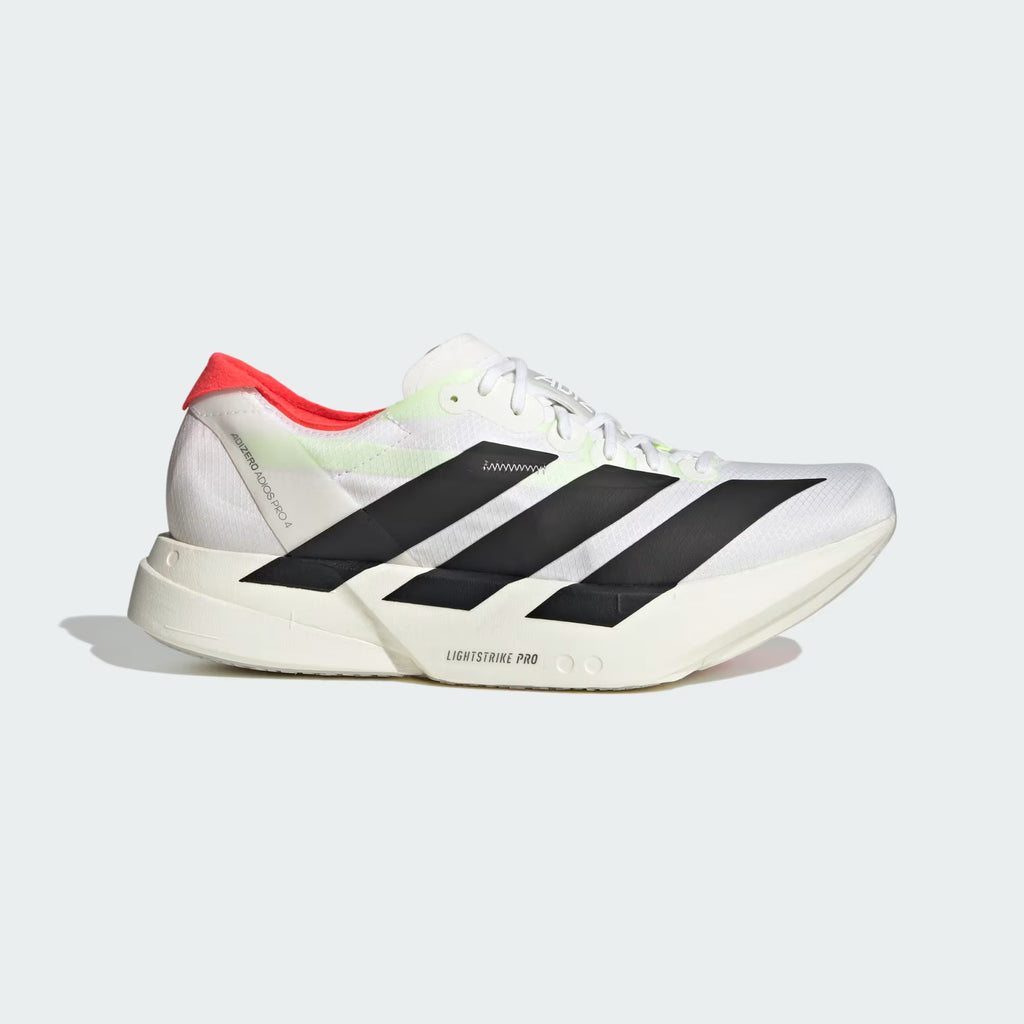 Adidas Men's Adizero Adios Pro 4 - Cloud White / Core Black / Silver Metallic