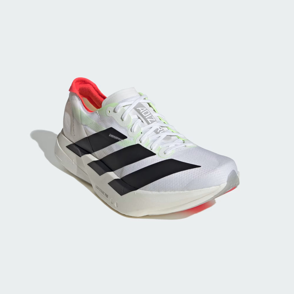 Adidas Men's Adizero Adios Pro 4 - Cloud White / Core Black / Silver Metallic