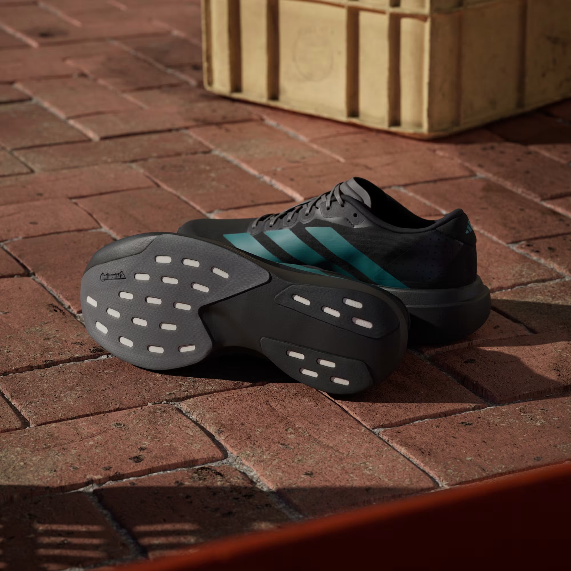 Adidas Men's Adizero Evo SL – Core Black / Pure Teal / Grey Four