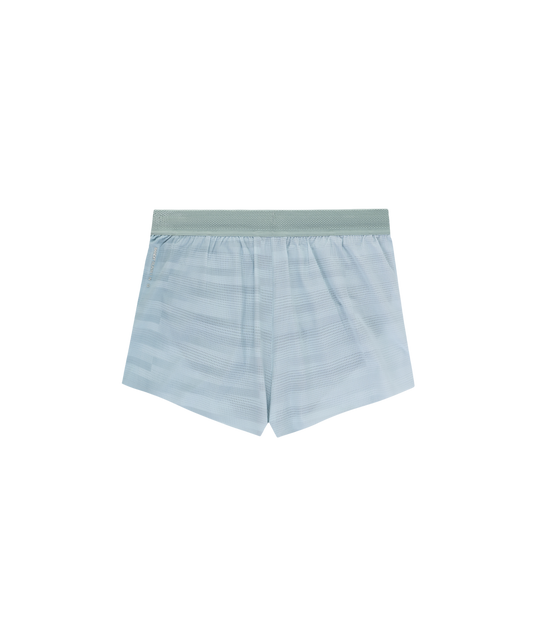 Bandit Women's CoolGrid™ 3" Split Shorts - Uneven Gradient - Lagoon / Mist