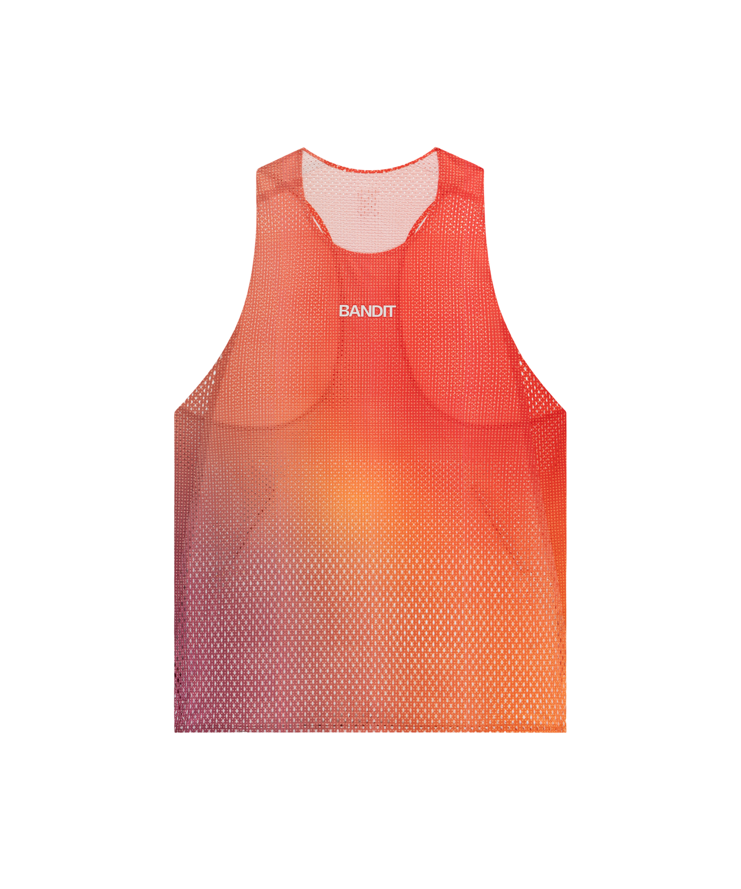 Bandit Men's Shredder™ Race Singlet with Flopack™ - Linear Gradient - Poppy / Copal
