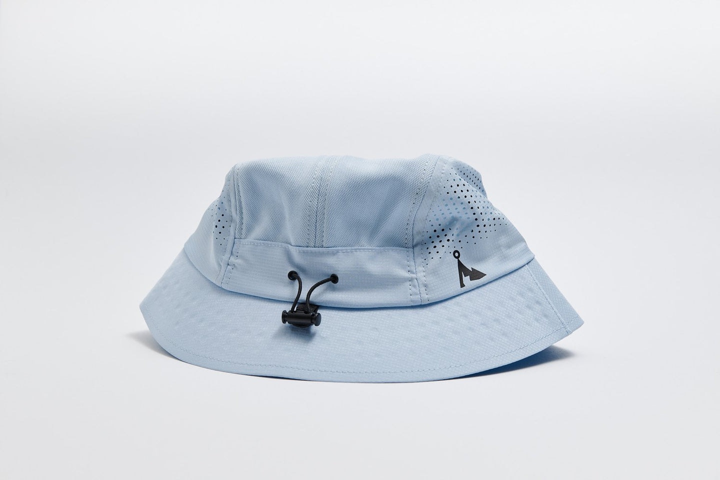 VAGA Feather Bucket Hat – Pastel Blue / Black