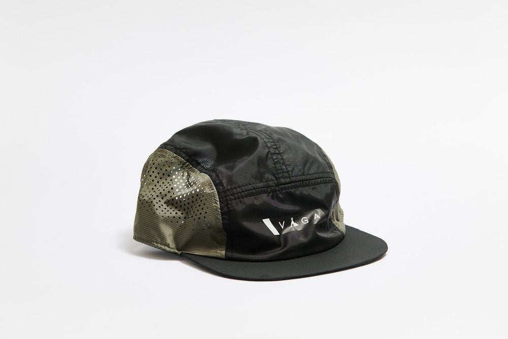 VAGA Wind Resistant Feather Racing Cap - Black / Charcoal