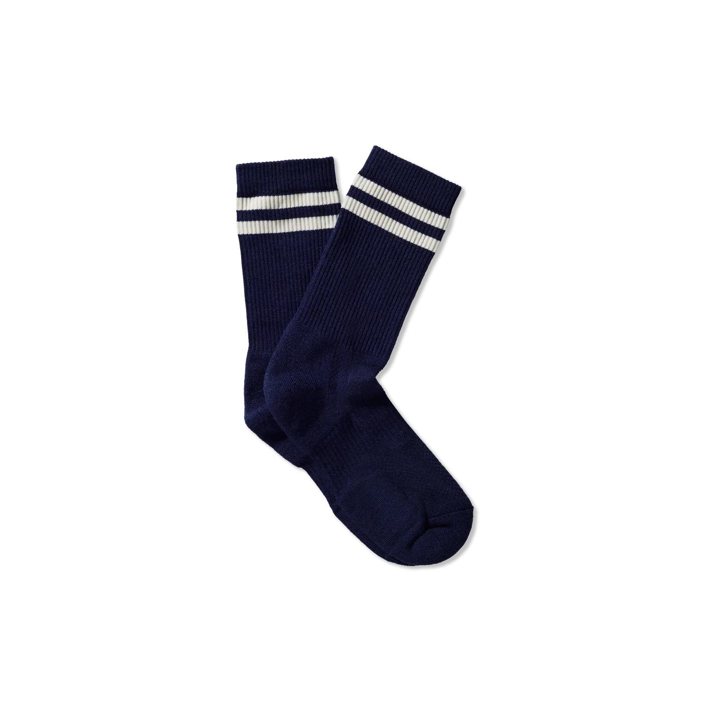 Tracksmith Merino Tube Sock - Navy / Ivory