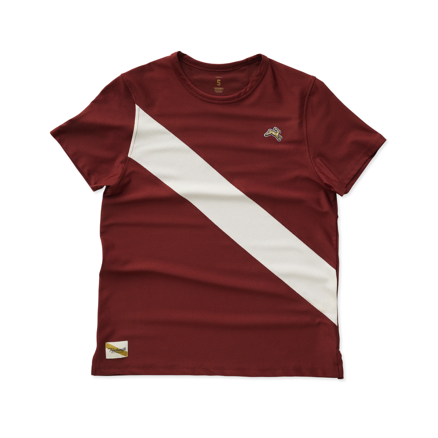 Tracksmith Women's Van Cortlandt Tee - Syrah/Ivory