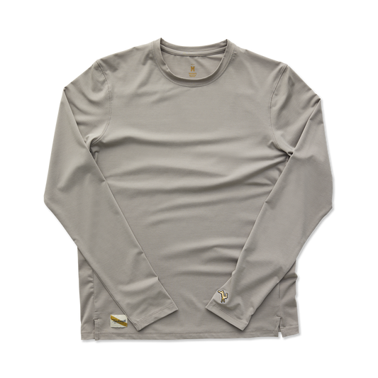 Tracksmith Men's Long Sleeve Session Tee – Dove